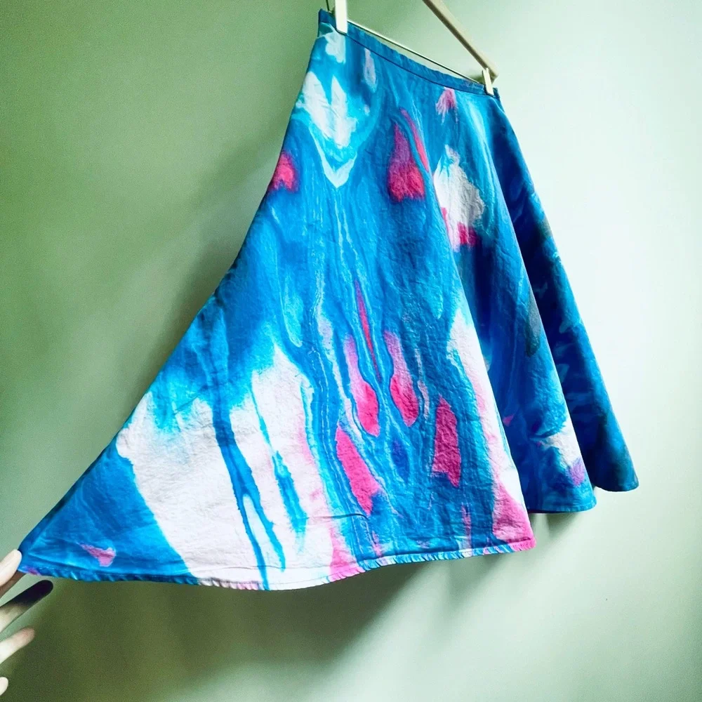 One Of A Kind Custom Print Artisan Designed Skirt